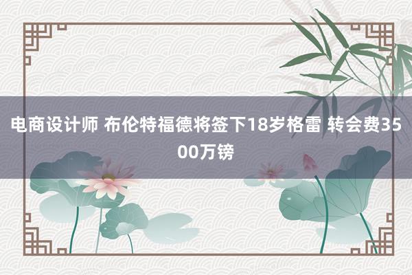 电商设计师 布伦特福德将签下18岁格雷 转会费3500万镑