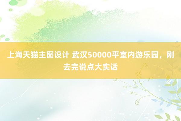 上海天猫主图设计 武汉50000平室内游乐园，刚去完说点大实话